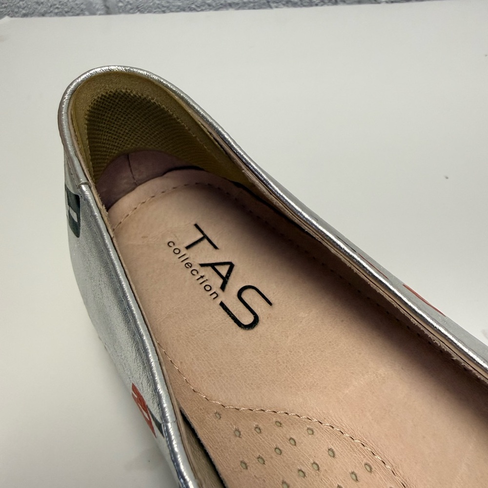Silver Espadrille Slip-On Sneakers LipStick Metallic - Picture 10 of 11